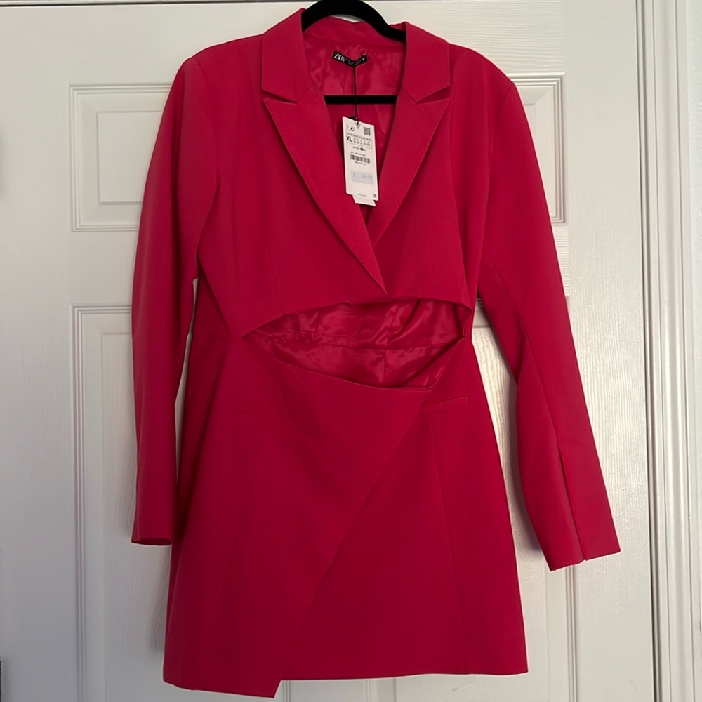 Hot pink Zara dress